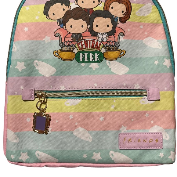 Friends Central Perk Women's Mini Backpack Pastel Bioworld - Picture 2 of 6